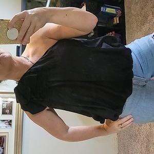 STUNNING MISS ME COUTURE SILK ONE SHOULDER BUBBLE TOP WITH Frill design